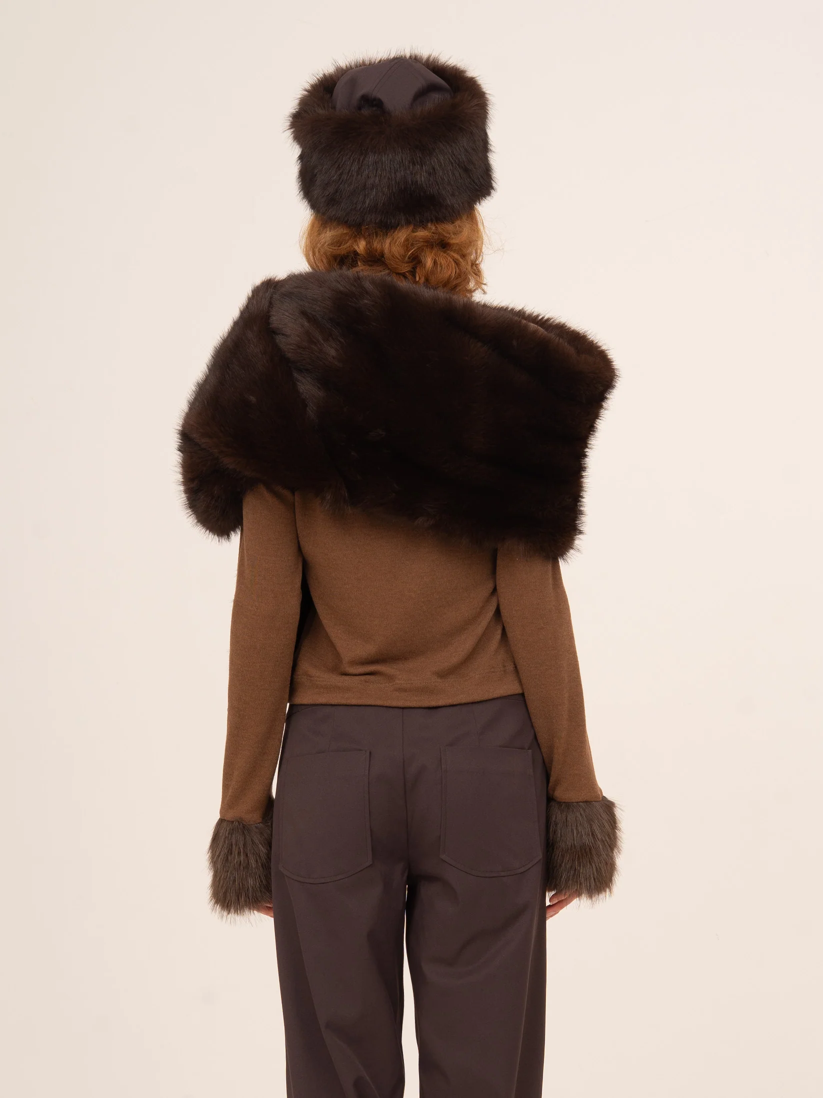 Bear Brown Fur Hat - Image 4