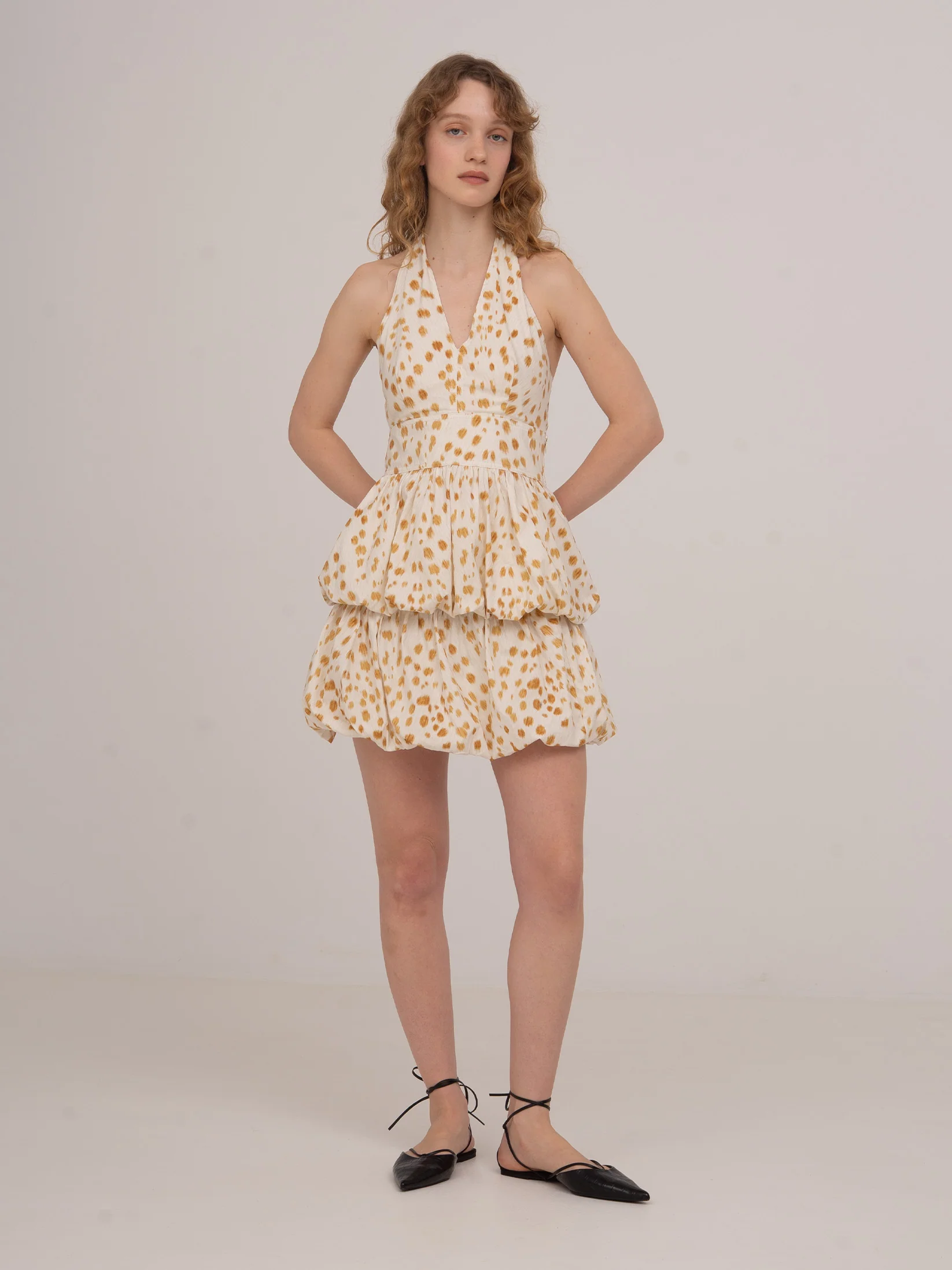 Fawn Deer Print Balloon Mini Skirt - Image 5