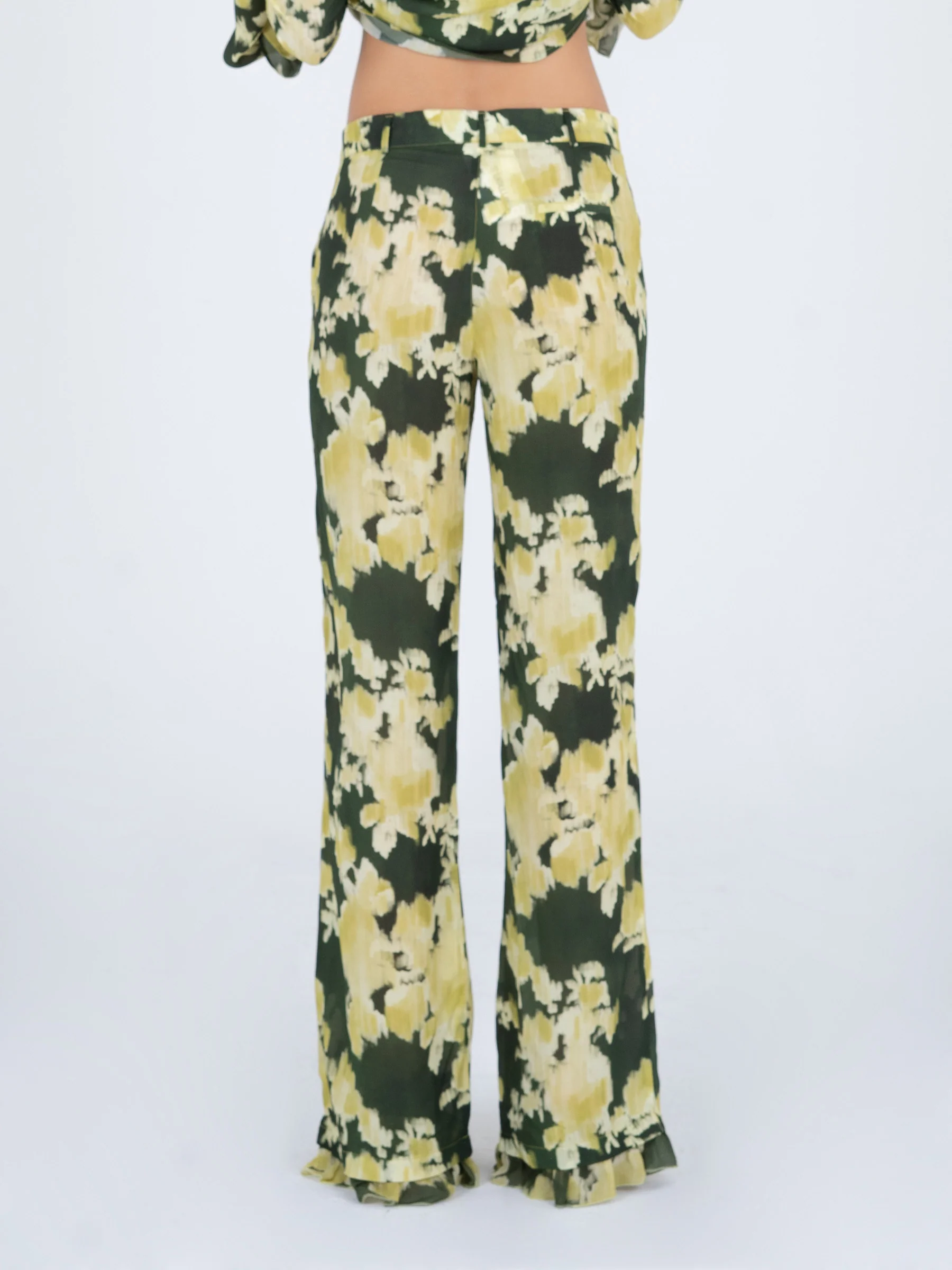 Lime Lagoon Flower Print Pants - Image 5