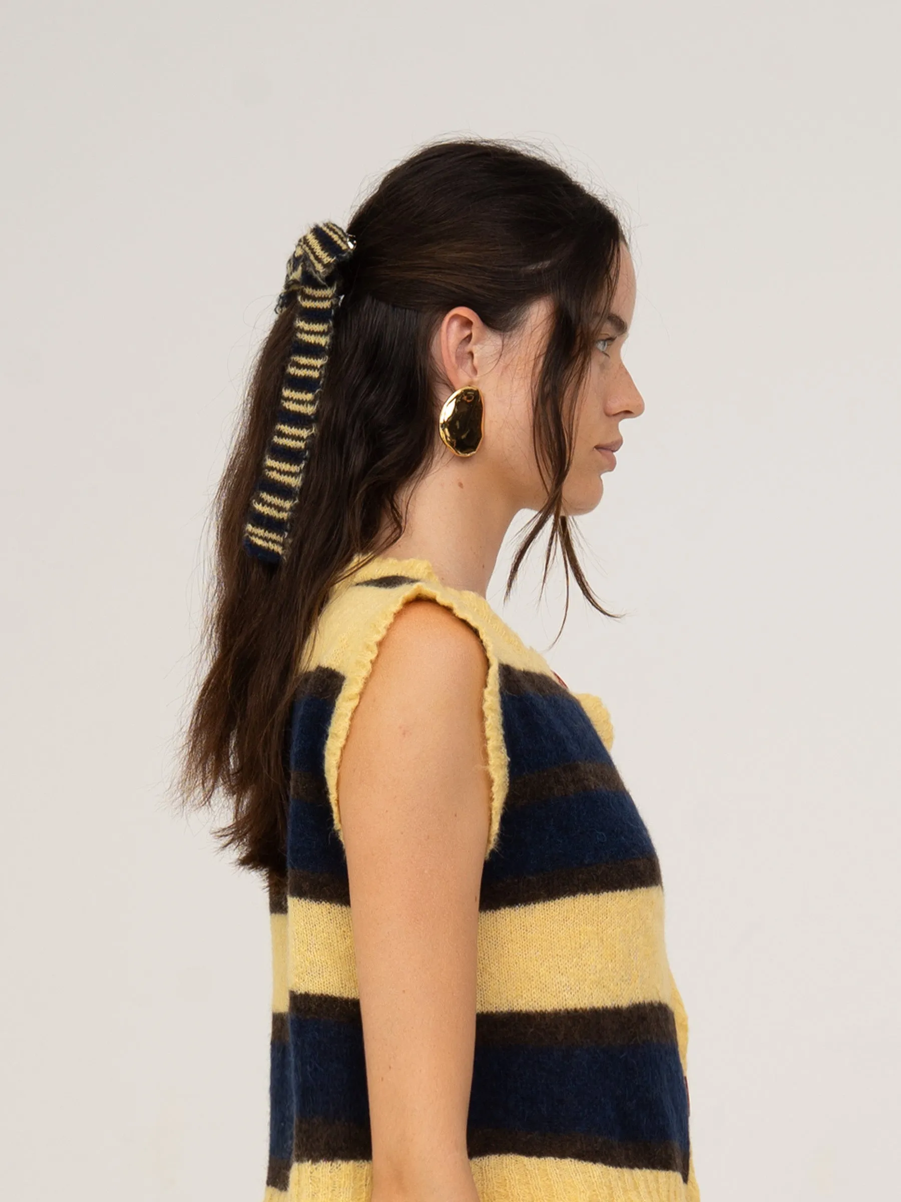 Fresh Charm Bowknot Knitted Hair Clip - Image 3