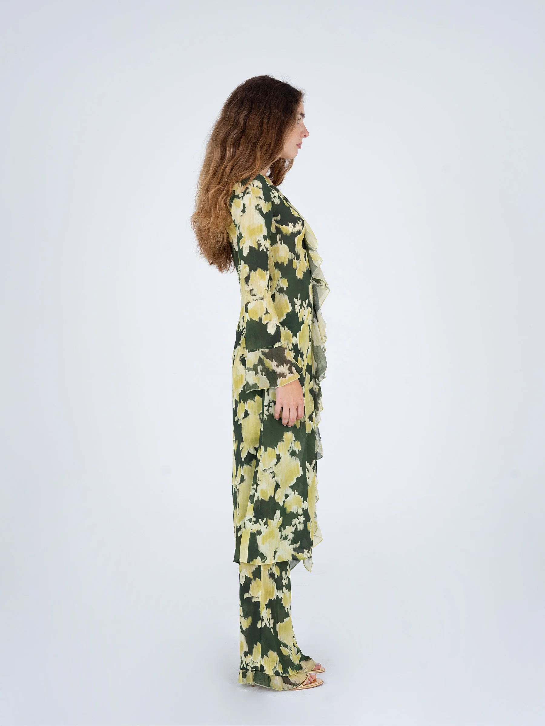 Lime Lagoon Floral Print Blouse - Image 3