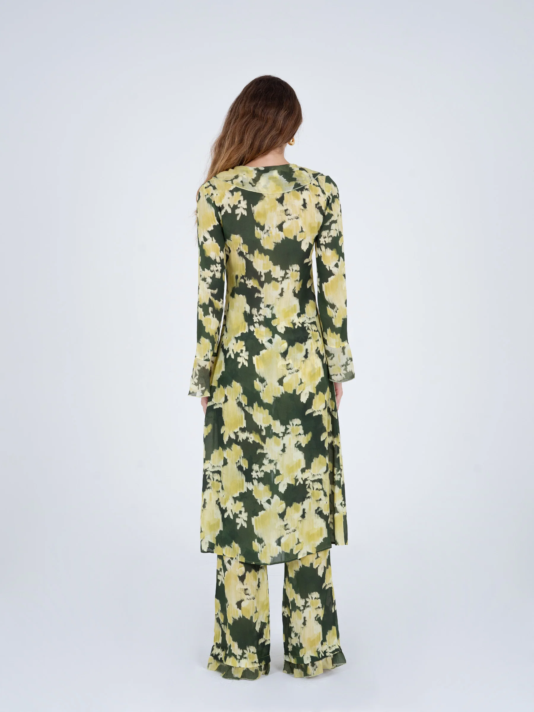 Lime Lagoon Floral Print Blouse - Image 4