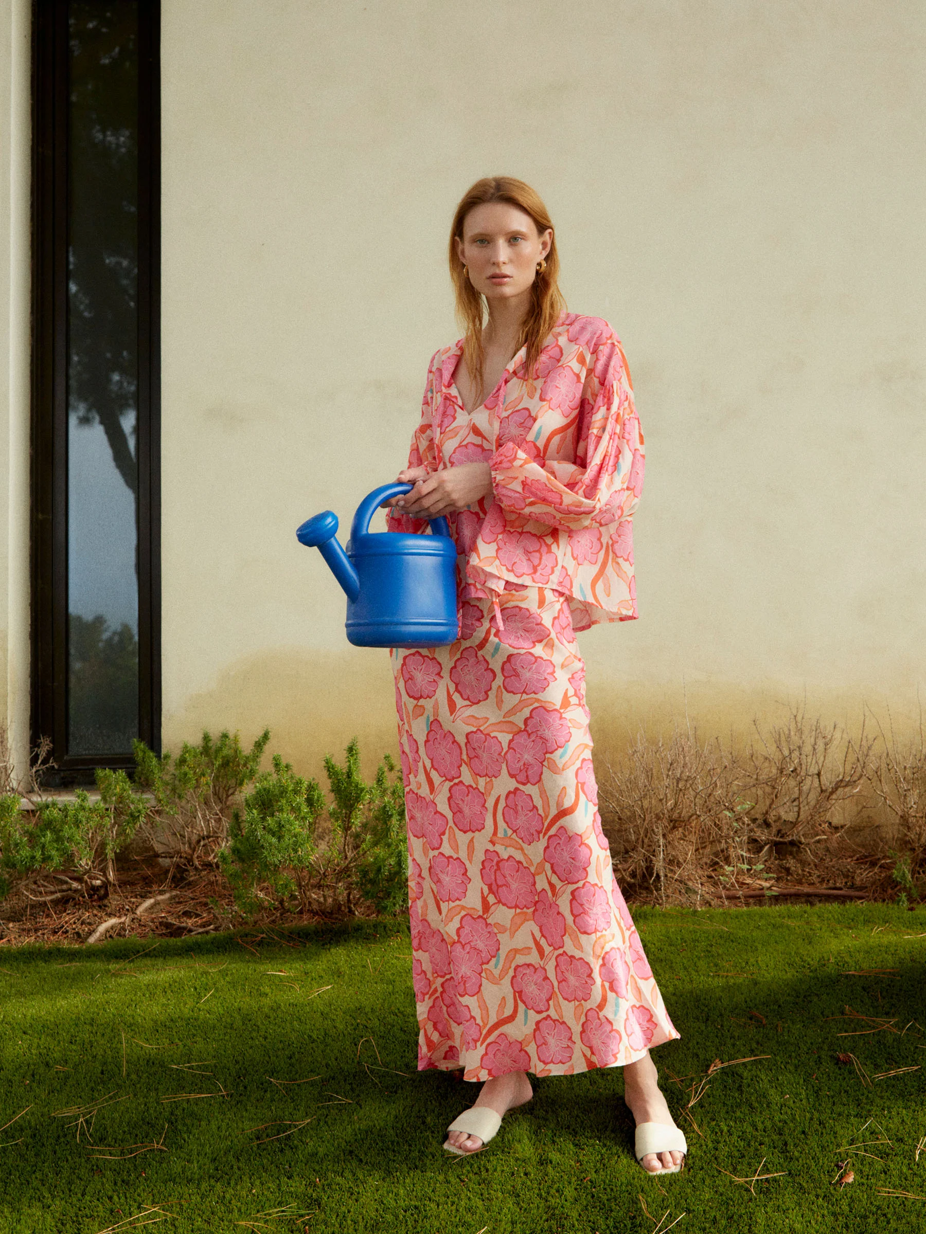 Marigold Pink Floral Print Blouse - Image 8
