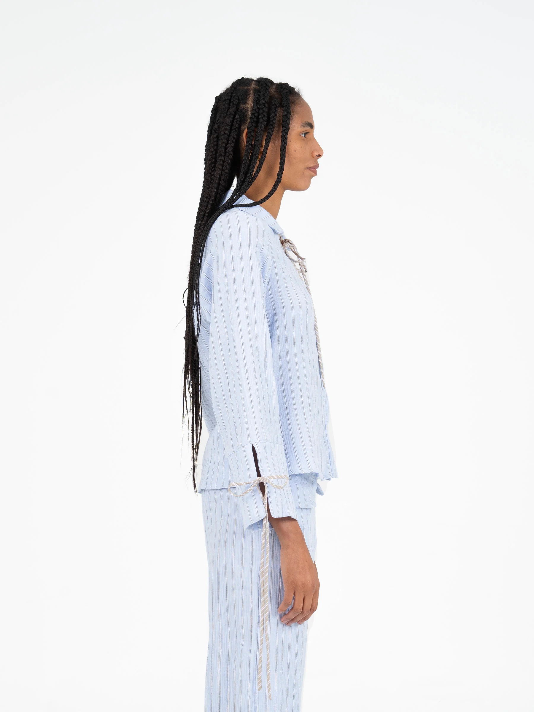 Skyline Blue Striped Shirt - Image 4