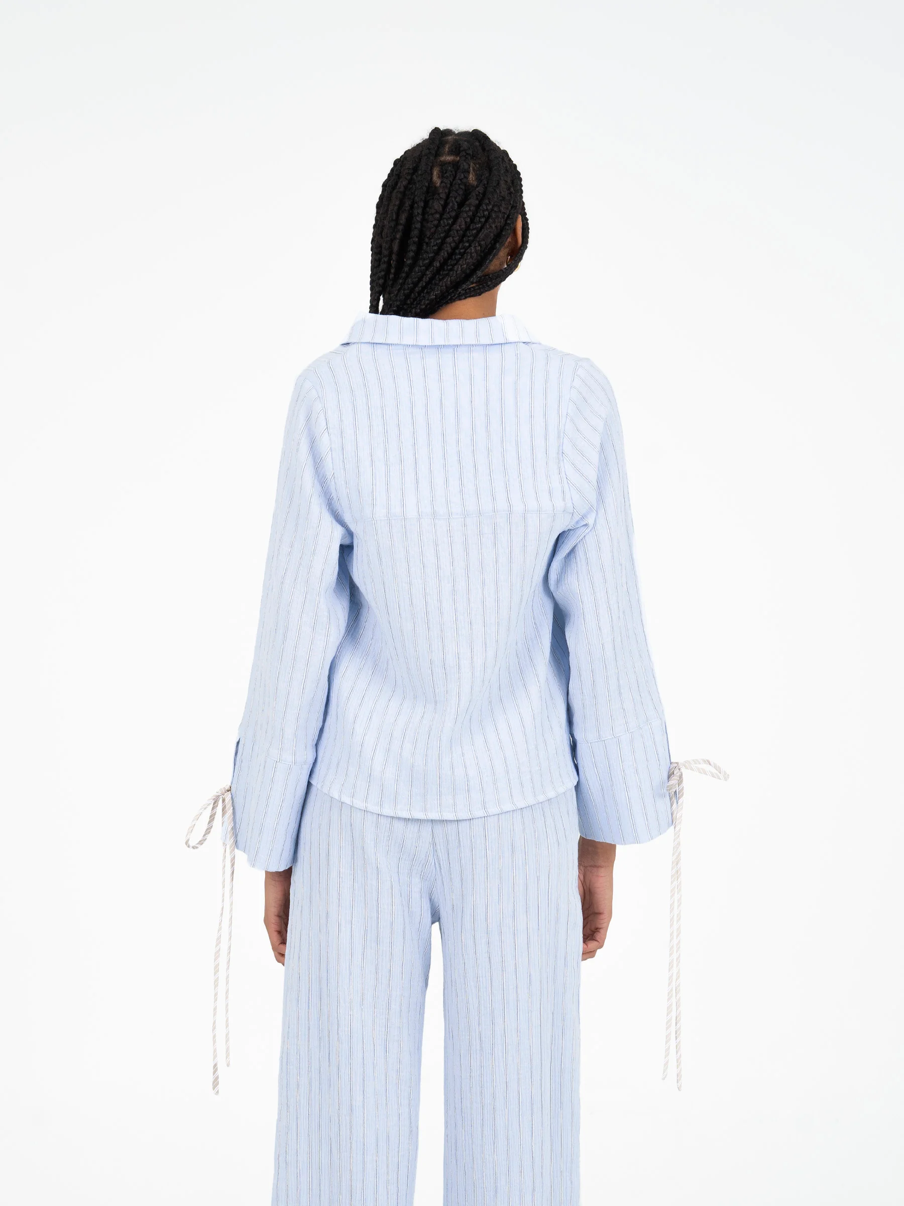 Skyline Blue Striped Shirt - Image 5