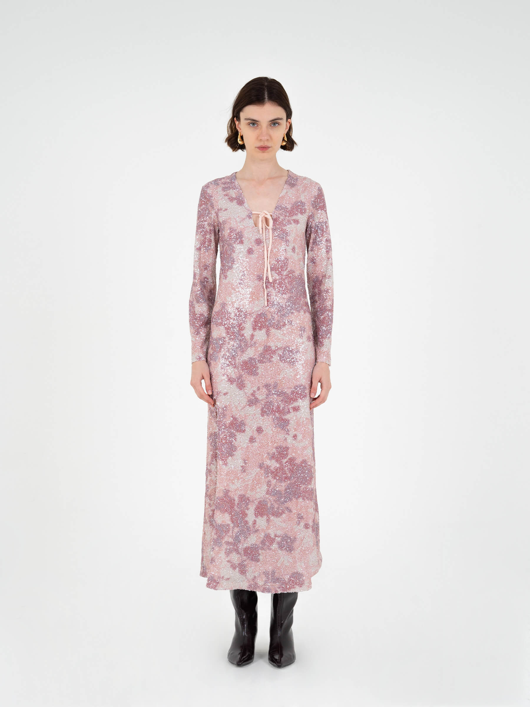Star Printed Sequin Dress - Image 3