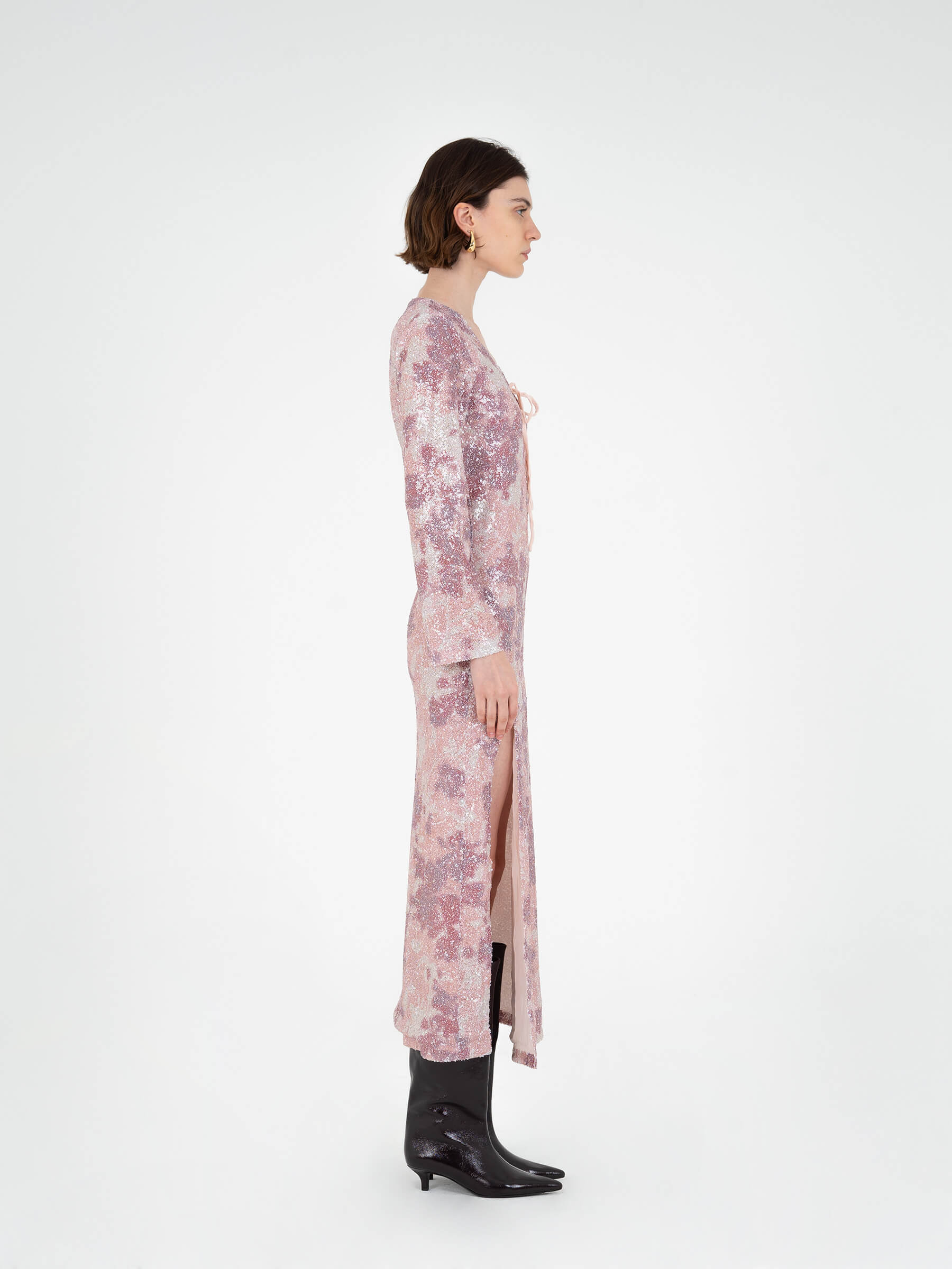 Star Printed Sequin Dress - Image 4