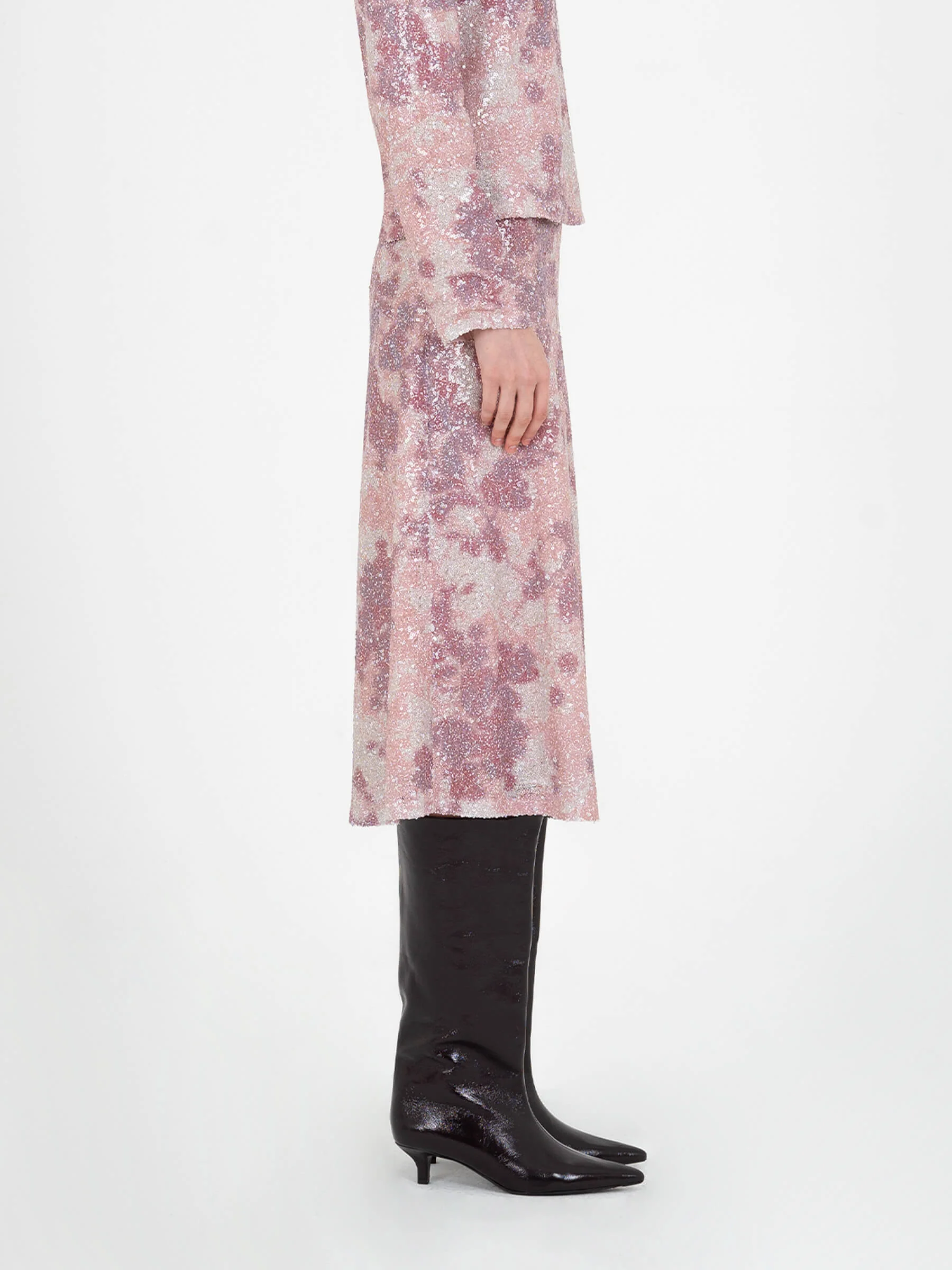 Star Printed Sequin Skirt - Image 4