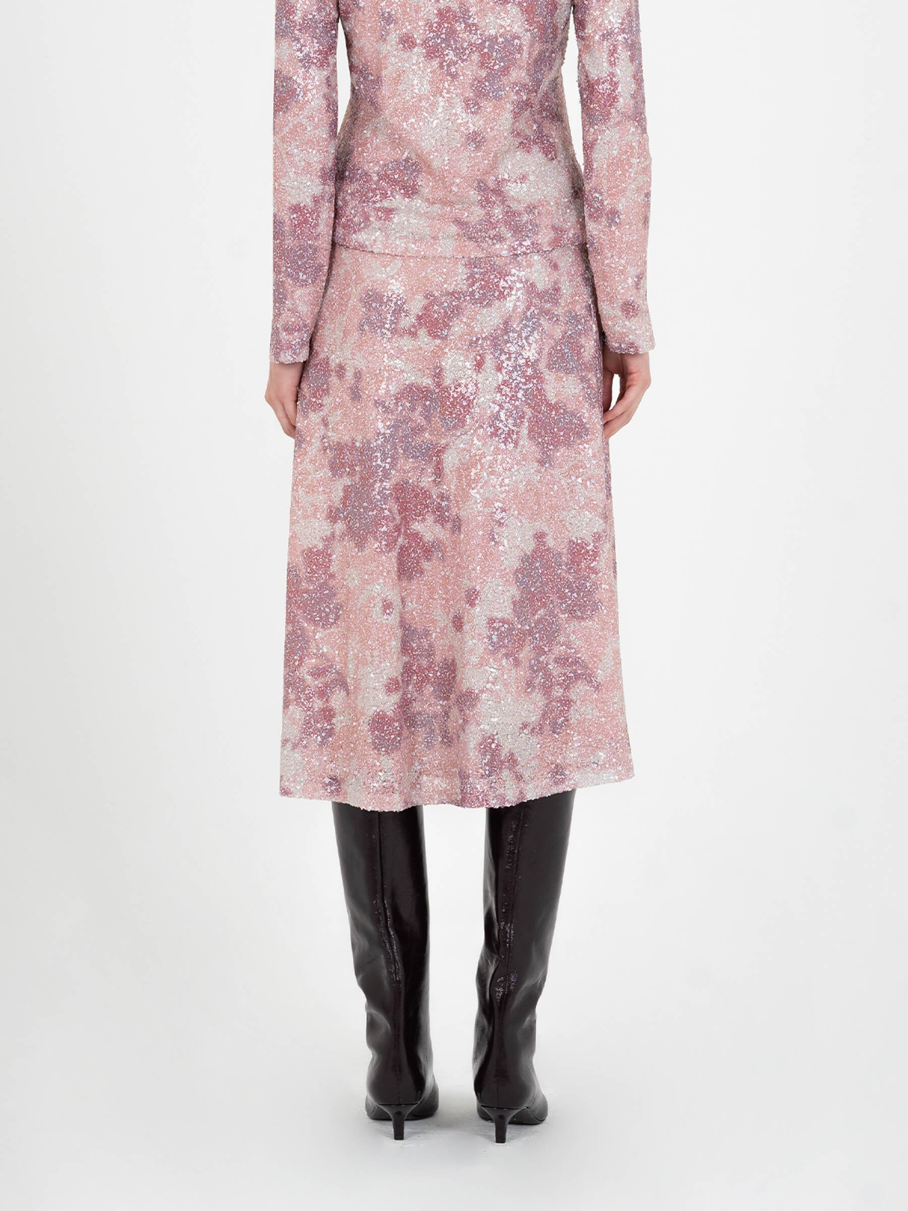 Star Printed Sequin Skirt - Image 5