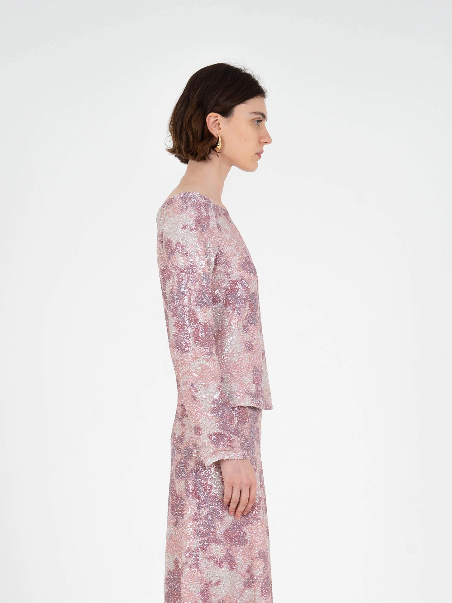 Star Printed Sequin Top - Image 4