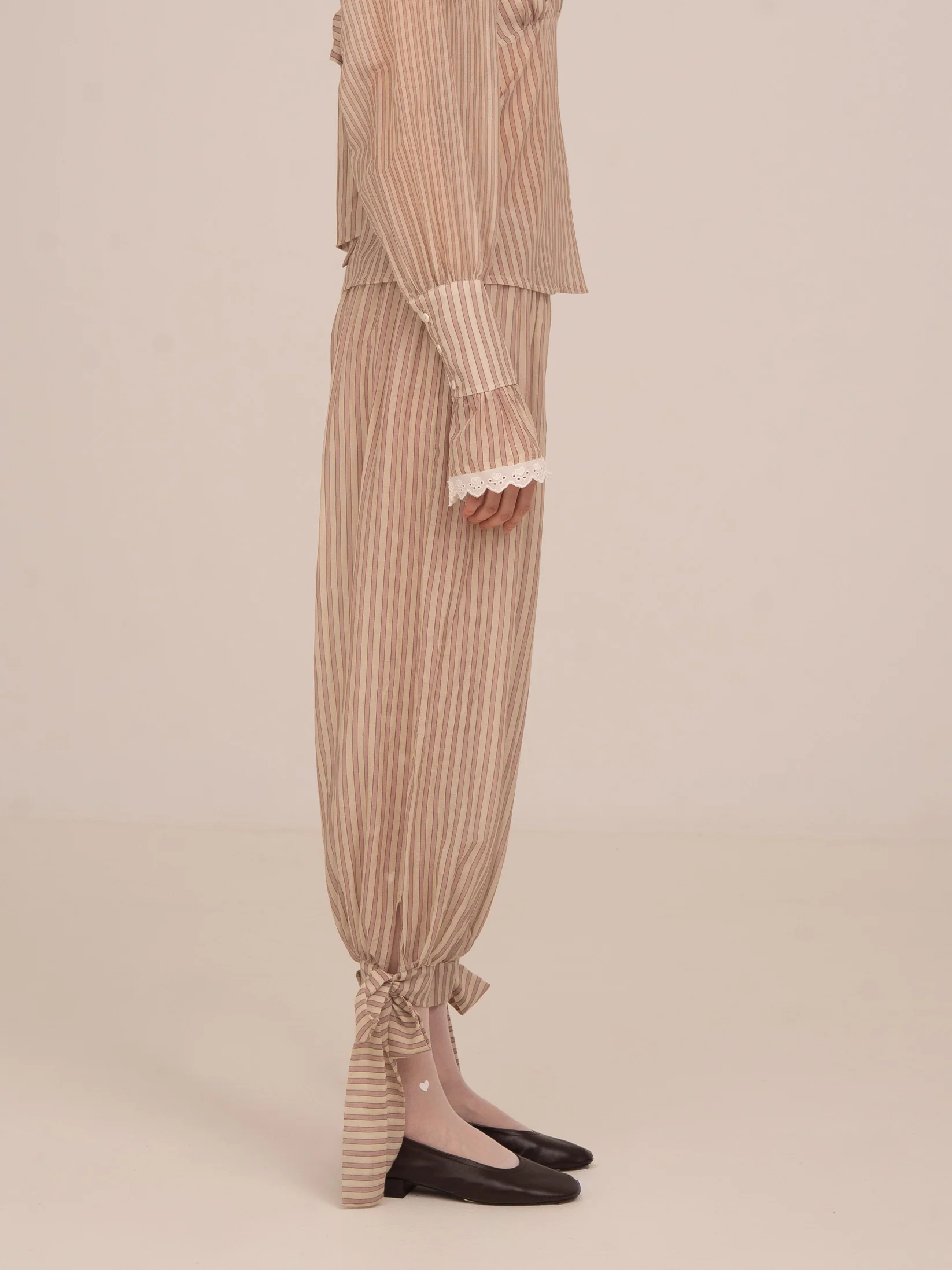 Strawberry Crush Pink Striped Trousers - Image 3