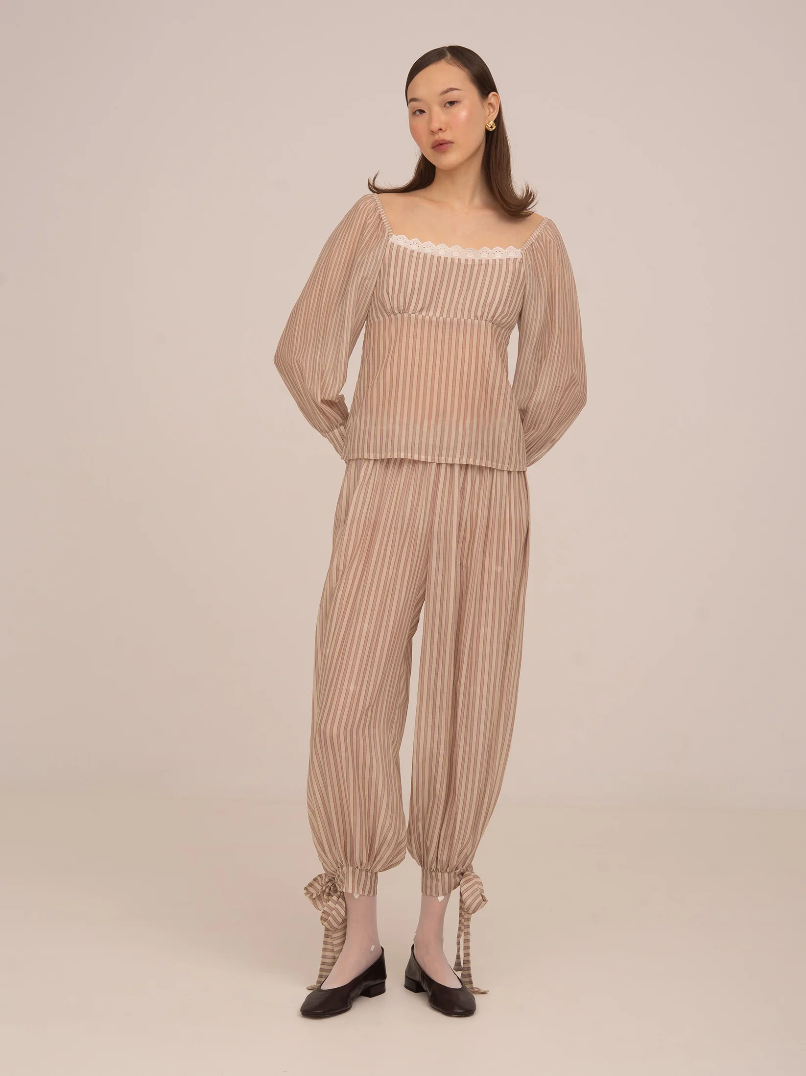 Strawberry Crush Pink Striped Trousers - Image 6