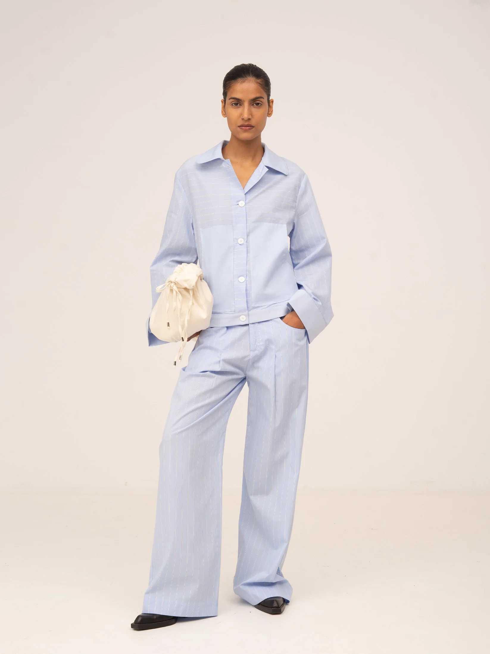 Striped Flash Blue Trousers - Image 4