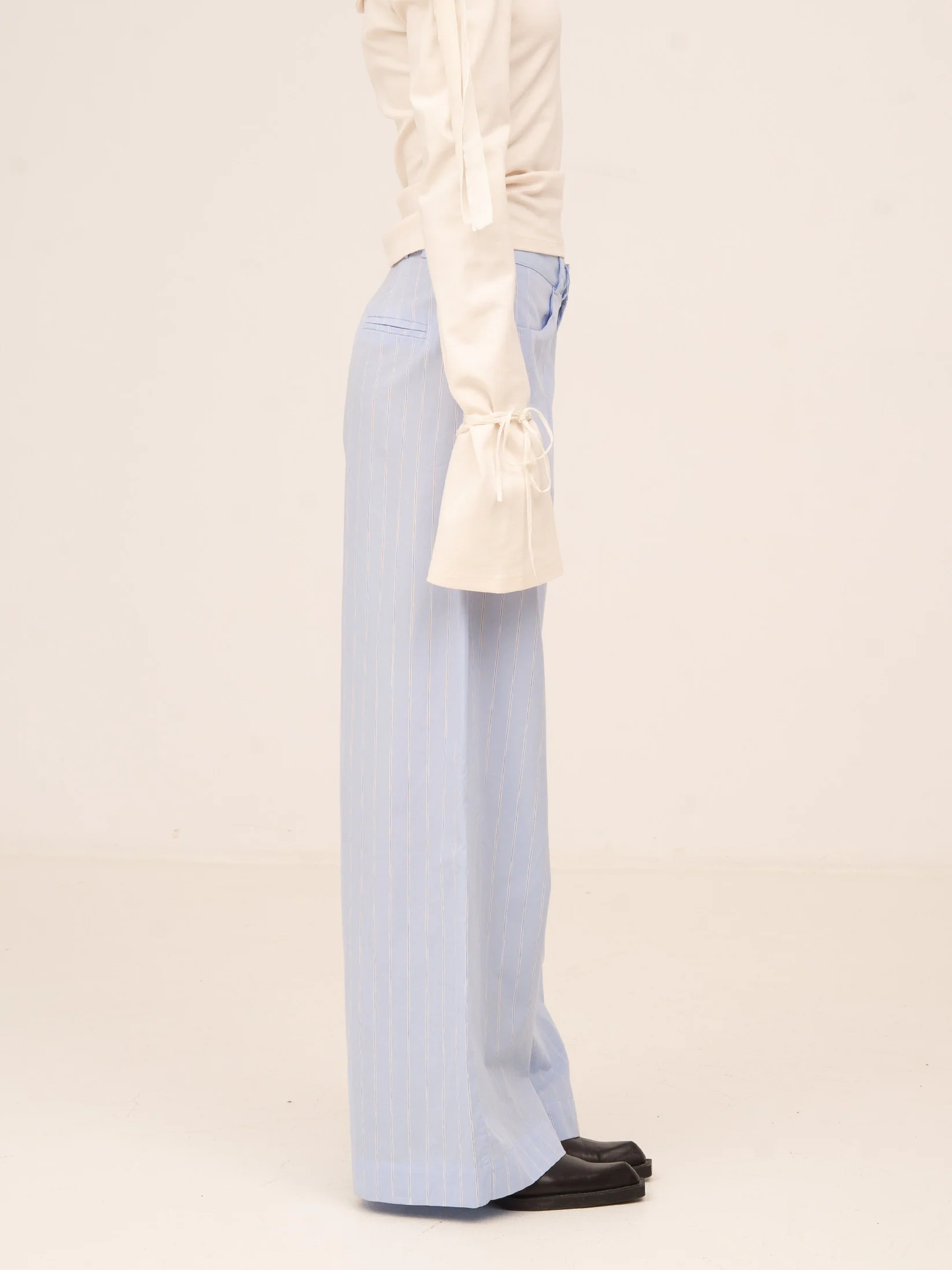 Striped Flash Blue Trousers - Image 5