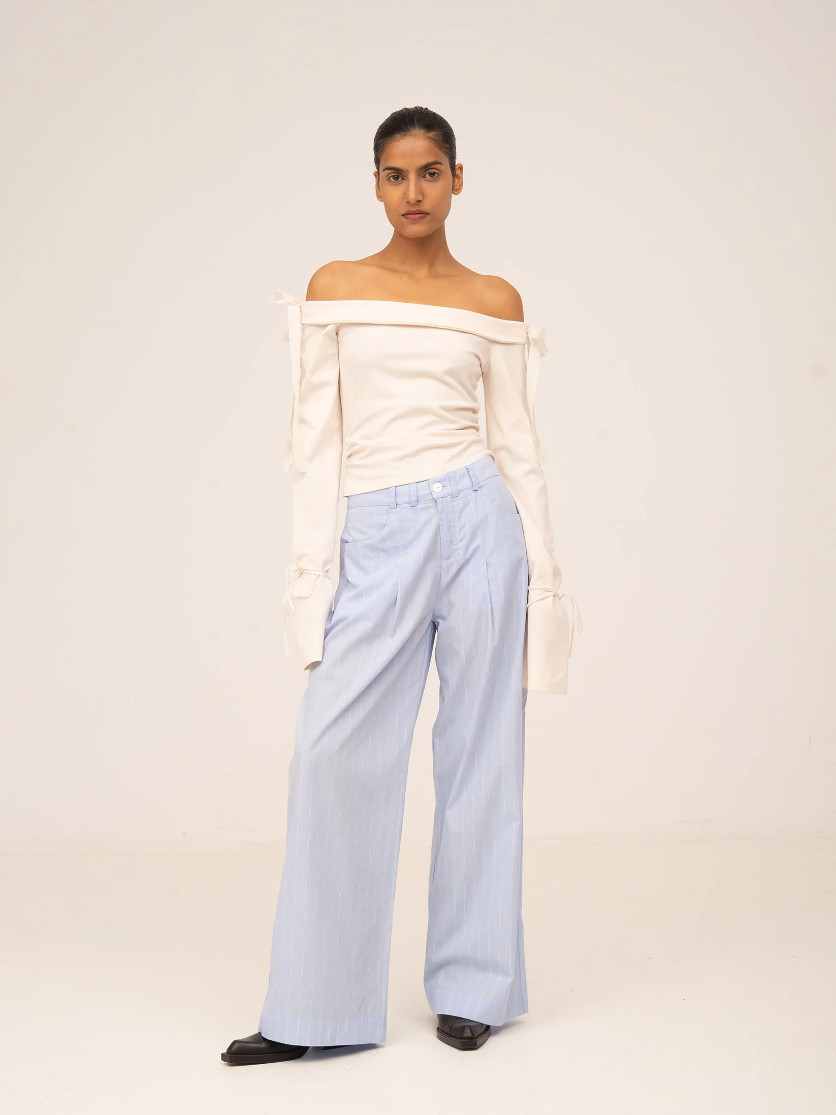 Striped Flash Blue Trousers - Image 6